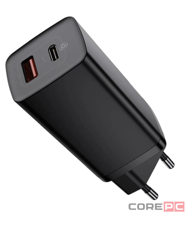 Сетевое зар. устр. Baseus GaN2 Lite Quick Charger 1USB/1C 65W (CCGAN2L-B01) черное