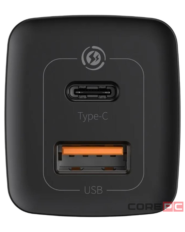 Сетевое зар. устр. Baseus GaN2 Lite Quick Charger 1USB/1C 65W (CCGAN2L-B01) черное