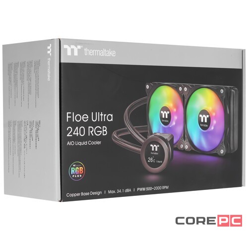 Система жидкостного охлаждения для процессора Thermaltake Floe Ultra 240 All-In-One RGB CL-W349-PL12SW-A