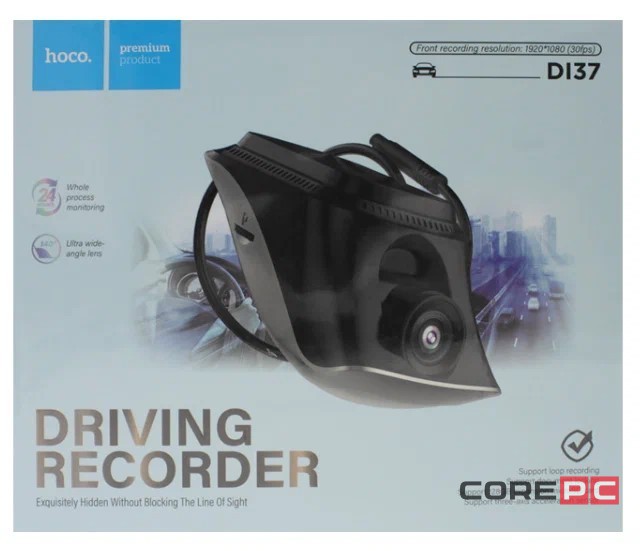 Автомобильный видеорегистратор Hoco DI37 черный