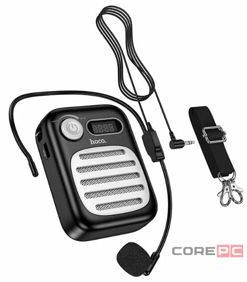 Bluetooth колонка Hoco L23 с микрофоном черная