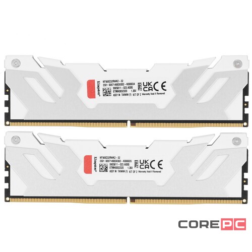 Оперативная память 32 Gb 6000 MHz Kingston FURY Renegade White (KF560C32RWK2-32)