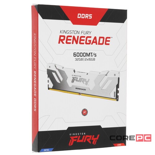 Оперативная память 32 Gb 6000 MHz Kingston FURY Renegade White (KF560C32RWK2-32)