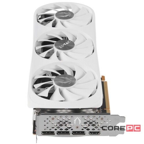 Видеокарта ZOTAC (ZT-D40820Q-10P) GeForce RTX 4080 SUPER 16GB TRINITY OC WHITE ED