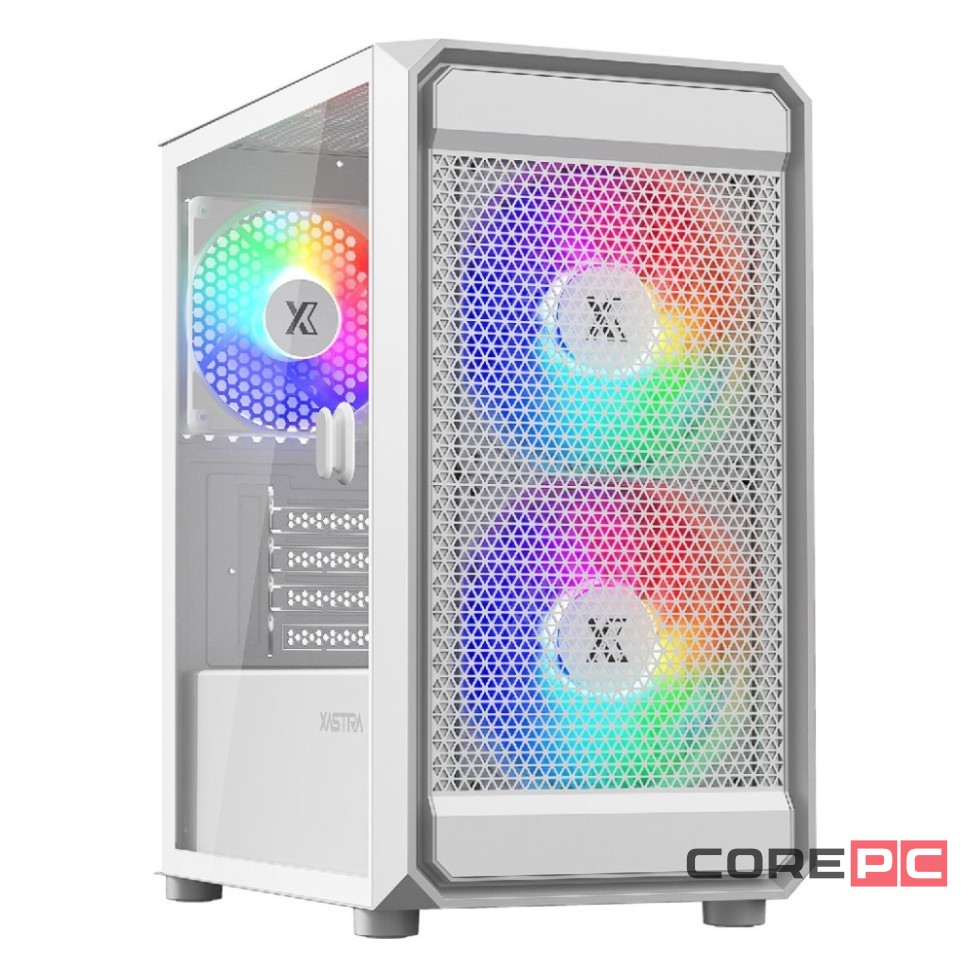 Компьютерный корпус XASTRA A303M TG 3FRGB White (A303M-2FC14F-1FC12F-D-WH)