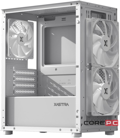 Компьютерный корпус XASTRA A303M TG 3FRGB White (A303M-2FC14F-1FC12F-D-WH)