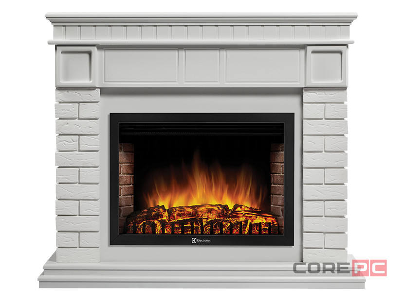 Портал Firelight Bricks 30 камень белый, белая эмаль