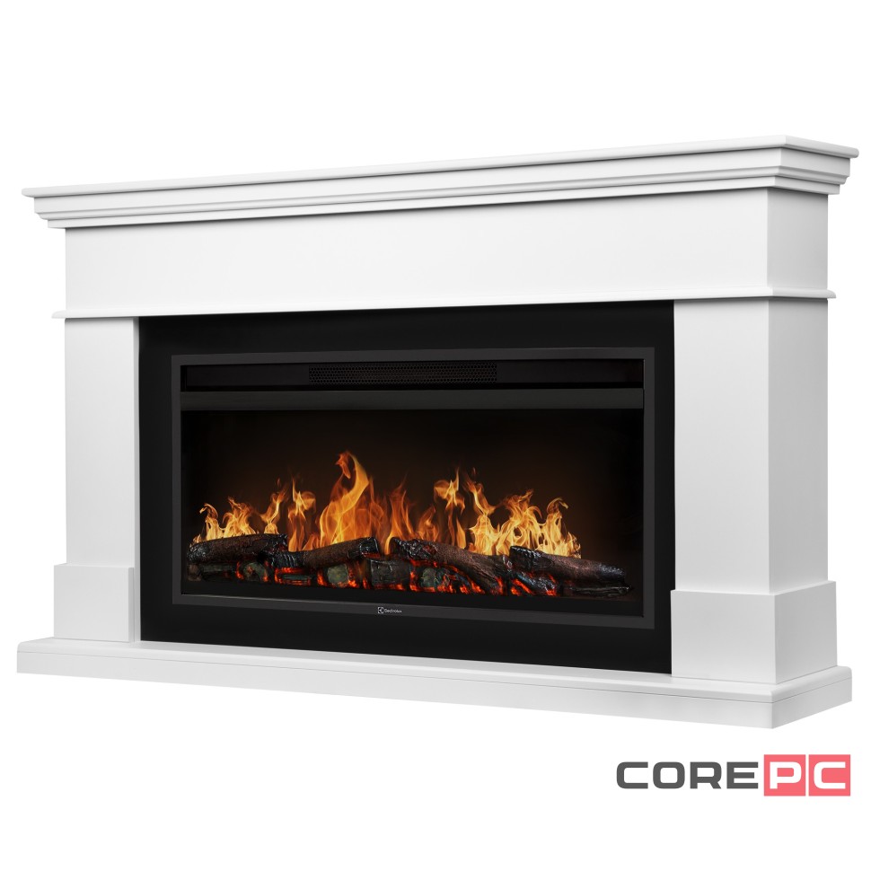 Каминокомплект: Очаг Electrolux EFP/P-3620LS, портал California 42/40/36, белый