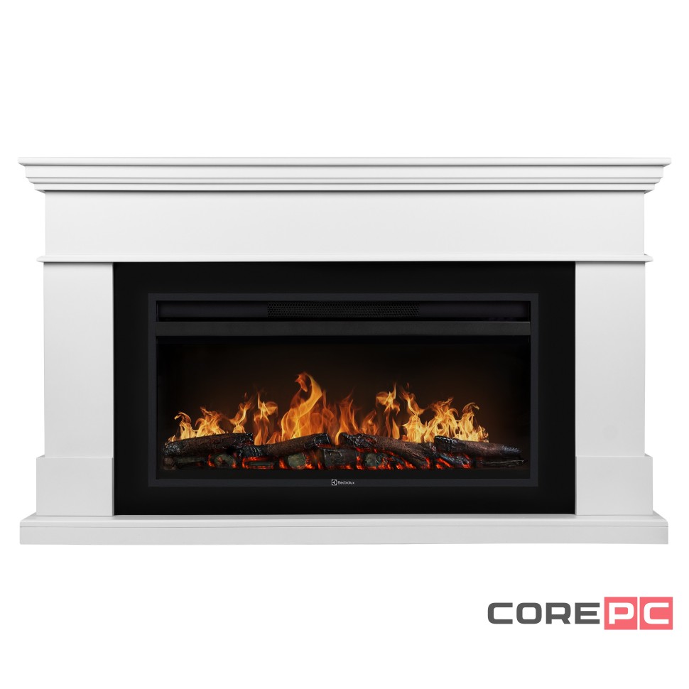 Каминокомплект: Очаг Electrolux EFP/P-3620LS, портал California 42/40/36, белый