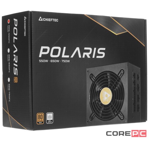 Блок питания Chieftec 550W POLARIS PPS-550FC