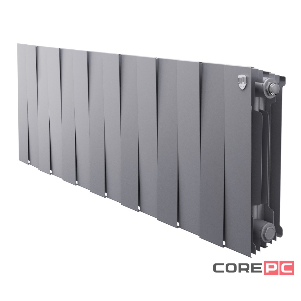 Радиатор биметаллический Royal Thermo PianoForte 300 Серебристый - 14 секц.