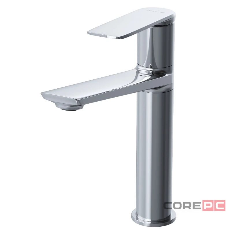 Смеситель для раковины MIXLINE МЛ25-042/ML25-042, рычажное управление, цвет хром