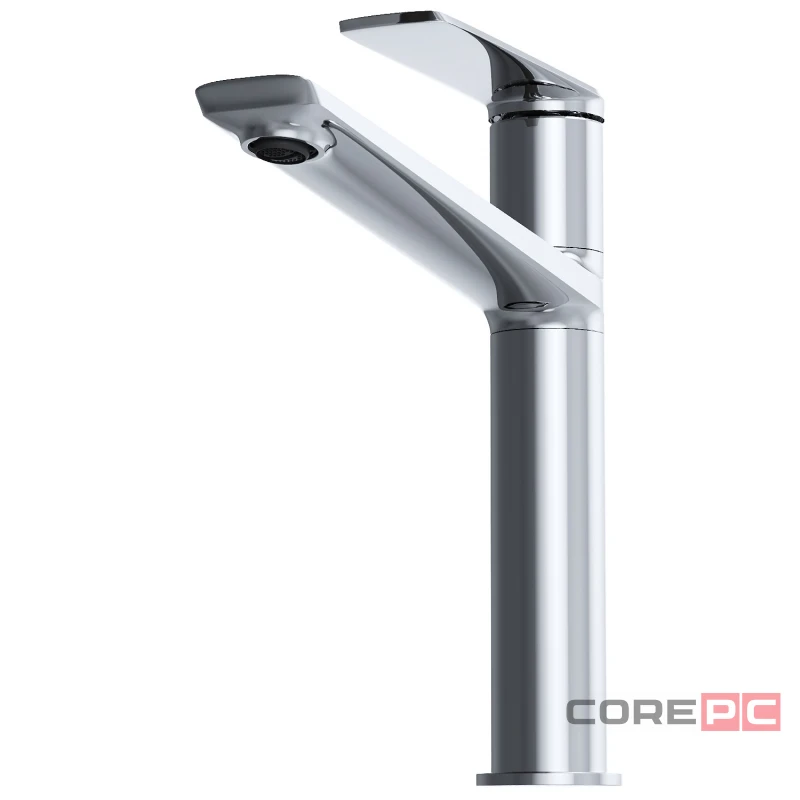 Смеситель для раковины MIXLINE МЛ25-042/ML25-042, рычажное управление, цвет хром