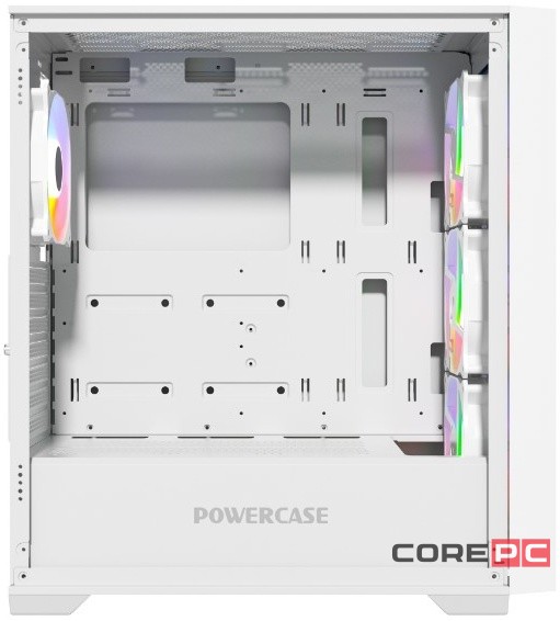 Компьютерный корпус Powercase BYTEFLOW TG ARGB White (CBFW-A4)