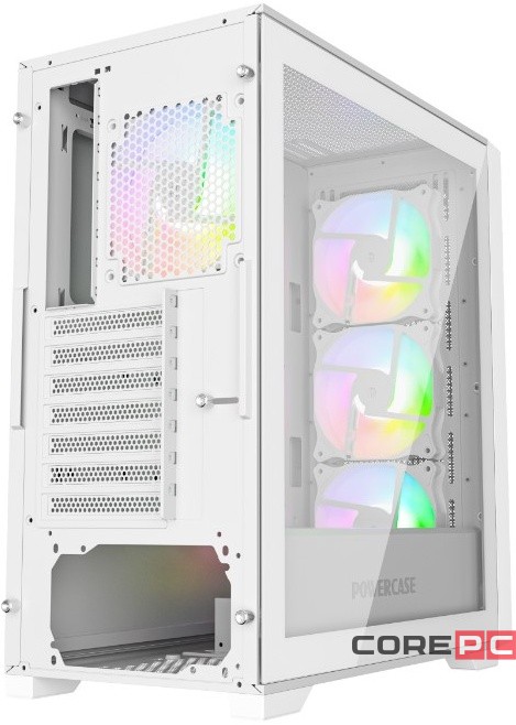 Компьютерный корпус Powercase BYTEFLOW TG ARGB White (CBFW-A4)
