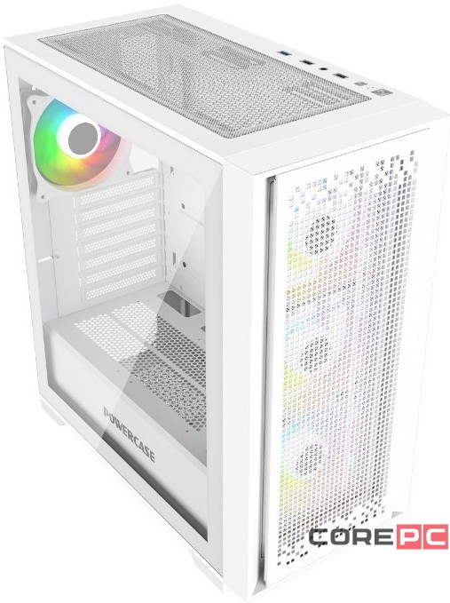 Компьютерный корпус Powercase BYTEFLOW TG ARGB White (CBFW-A4)