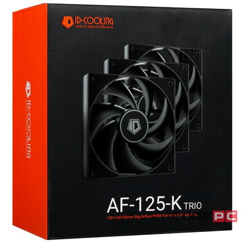 Комплект вентиляторов для корпуса ID-COOLING AF-125-K TRIO (3 in 1) Black