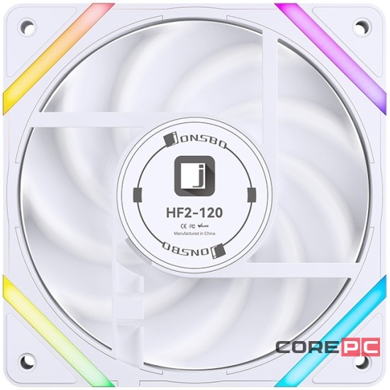 Вентилятор для корпуса JONSBO HF2-120W ARGB LED White