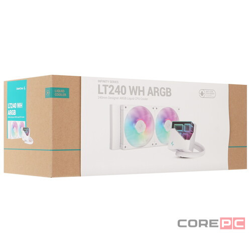 Система жидкостного охлаждения для процессора Deepcool LT240 WH ARGB White