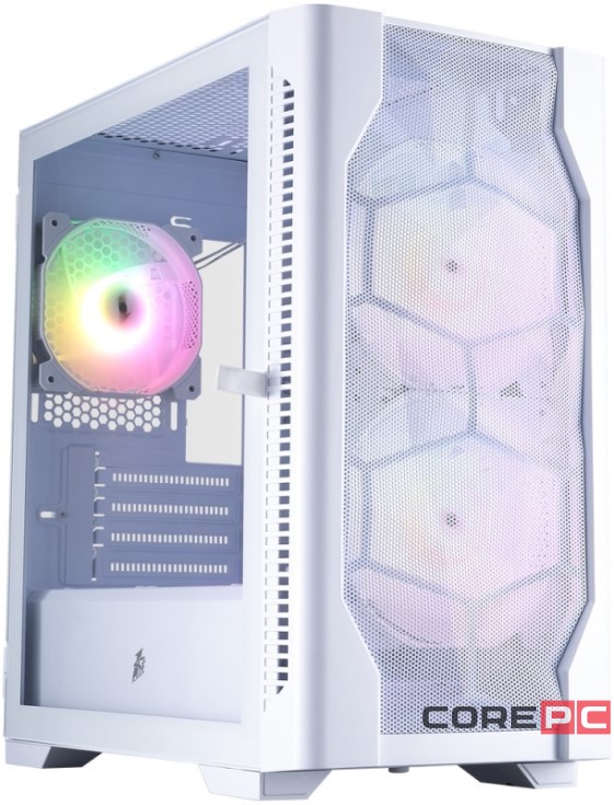 Компьютерный корпус 1STPLAYER DK D4-M ARGB White (D4-M-WH-2F7-14-W-1F7-W)