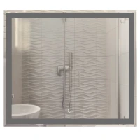 Зеркало MIXLINE Минио 800х700 (ШВ) сенсорный выключатель, светодиодная подсветка