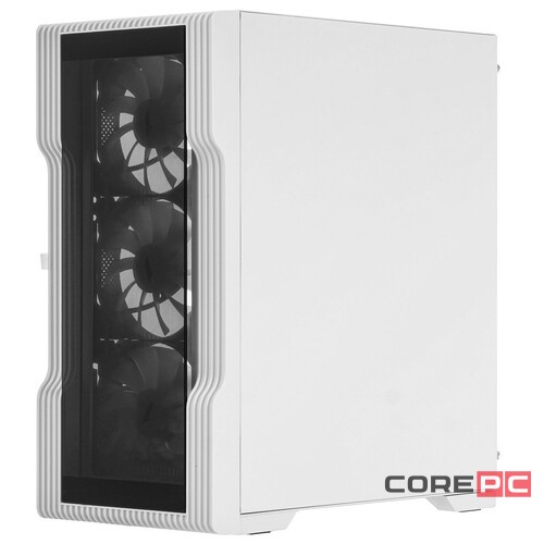 Компьютерный корпус 1STPLAYER TRILOBITE T3-G TG LED White (T3-G-WH-4F1-W)