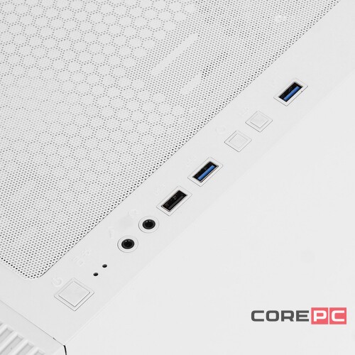 Компьютерный корпус 1STPLAYER TRILOBITE T3-G TG LED White (T3-G-WH-4F1-W)