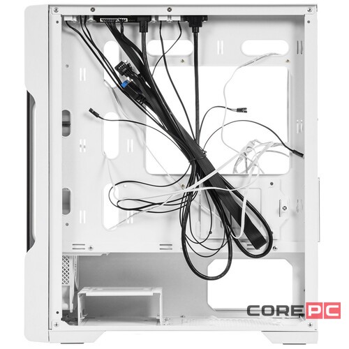 Компьютерный корпус 1STPLAYER TRILOBITE T3-G TG LED White (T3-G-WH-4F1-W)