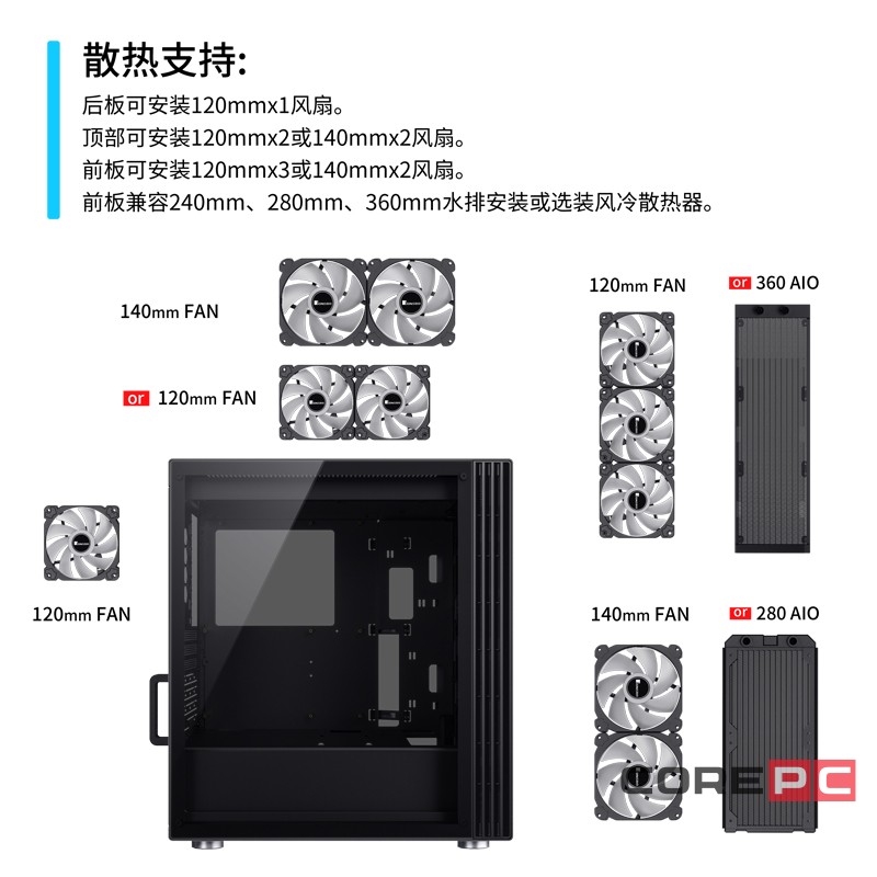 Компьютерный корпус JONSBO U6 Black TG