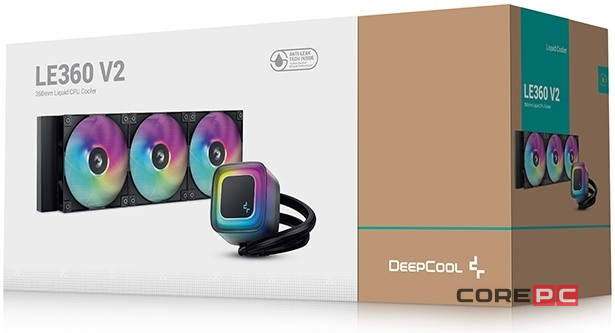 Система жидкостного охлаждения для процессора Deepcool LE360 V2 ARGB Black (R-LE360-BKAMMC-G-2)