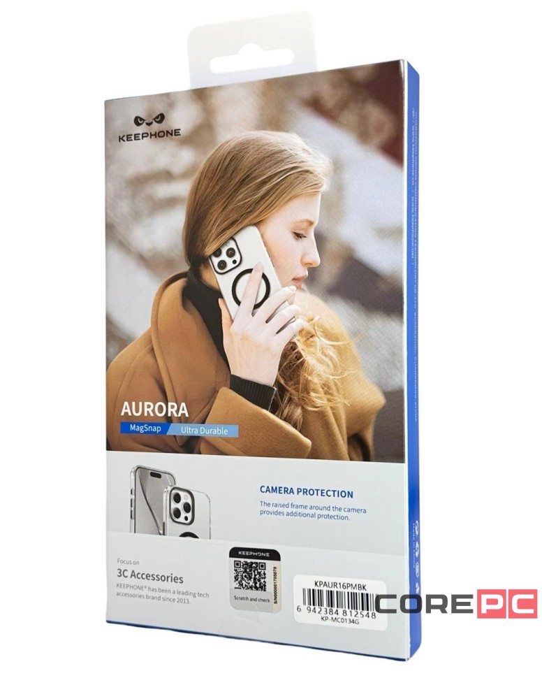 Накладка для i-Phone 16 Pro Max Keephone Aurora MagSnap черный