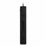 Сетевой фильтр c USB+Type C, 16А, 4 гнезда, c з/ш, с з/к, ПВС, 3 м, черный (SBSP-30C-K)