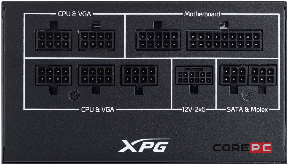 Блок питания ADATA XPG 850W (COREREACTORIIVE850G-BKCEU) 16 Pin (PCIe 5.0 Connector Cable Details)