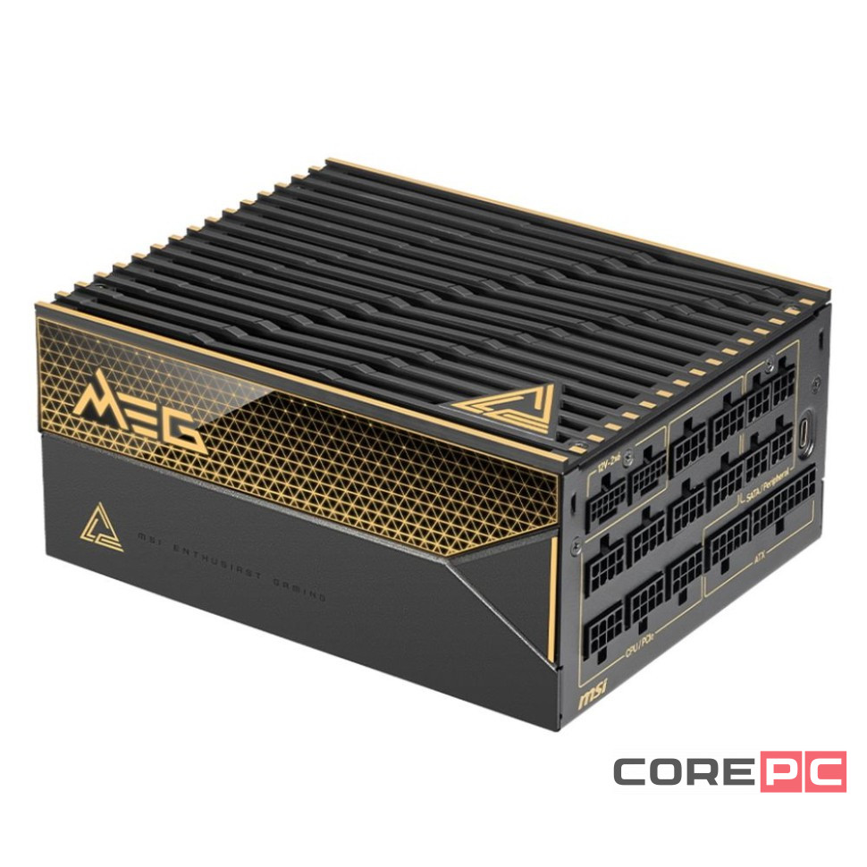 Блок питания MSI 1600W MEG Ai1600T 16 Pin (PCIe 5.0 Connector Cable Details)