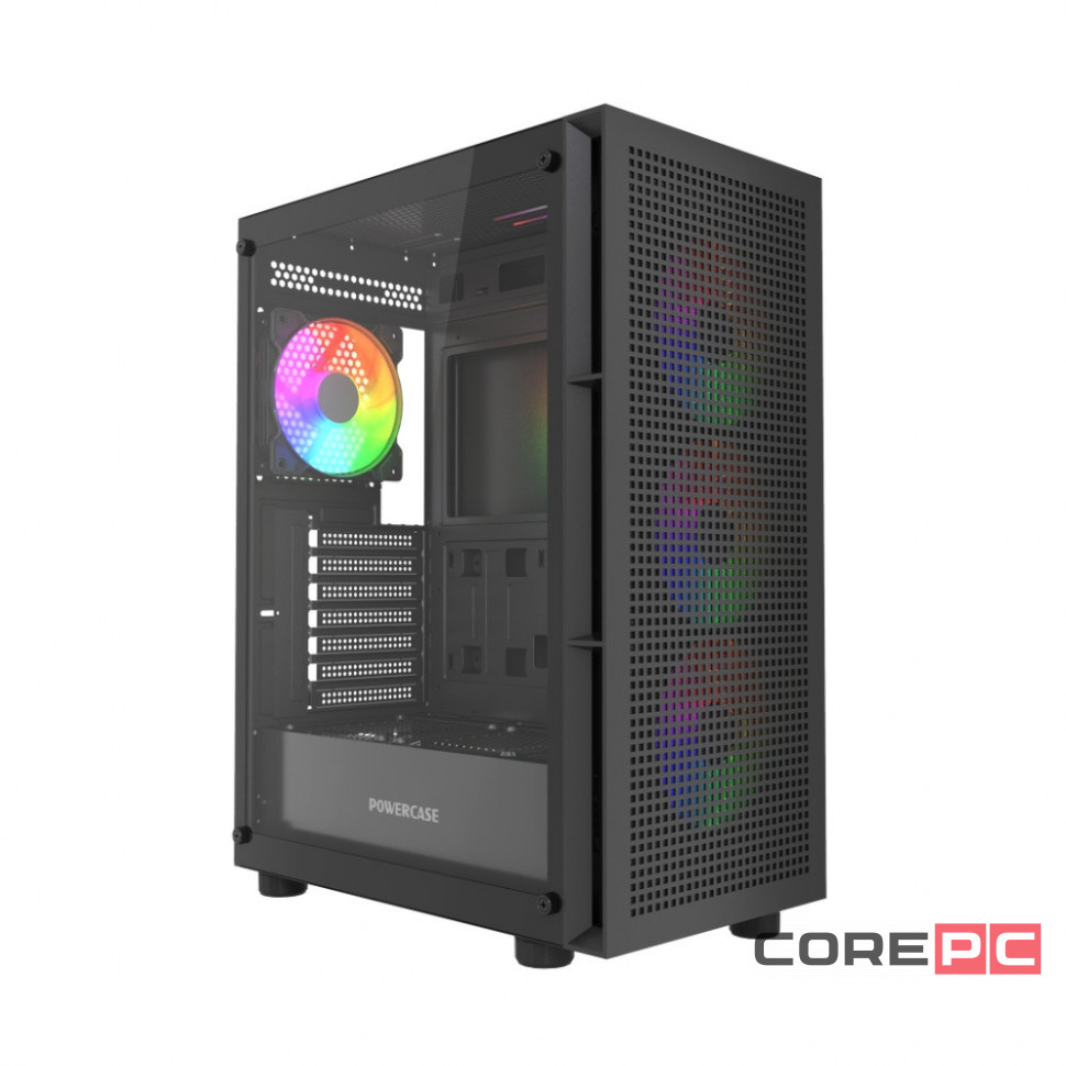 Компьютерный корпус Powercase Mistral EA17 TG ARGB Black (CMAEA17-A4)