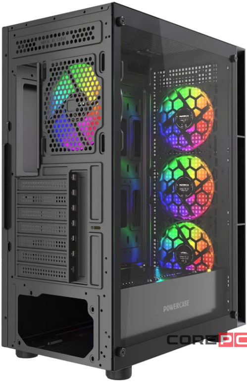 Компьютерный корпус Powercase Mistral EA17 TG ARGB Black (CMAEA17-A4)