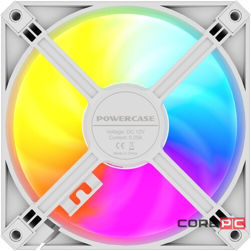 Вентилятор для корпуса Powercase (M56-12W ARGB) White