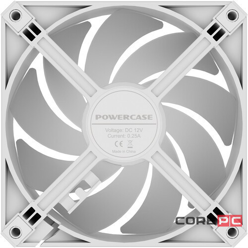 Вентилятор для корпуса Powercase (M56-12W ARGB) White