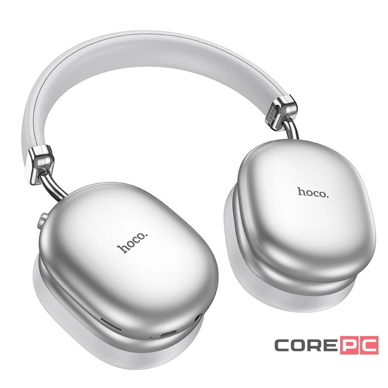 Стереонаушники Bluetooth полноразмерные Hoco W35 Max ANC BT5.3/45ч серебристые