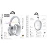 Стереонаушники Bluetooth полноразмерные Hoco W35 Max ANC BT5.3/45ч серебристые