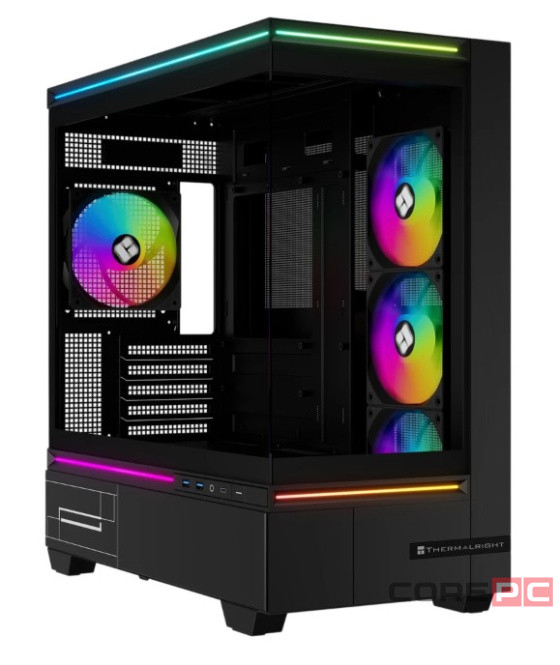 Компьютерный корпус Thermalright M10 FAN4-C TG ARGB Black (TRTLM10BF4C)