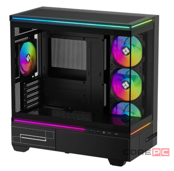 Компьютерный корпус Thermalright M10 FAN4-C TG ARGB Black (TRTLM10BF4C)