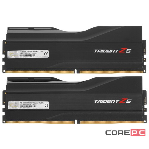 Оперативная память 32 Gb 6000 MHz G.Skill TRIDENT Z5 Black (F5-6000J4040F16GX2-TZ5K)