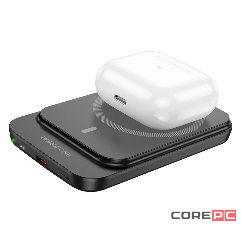 Powerbank с беспроводной зарядкой MagSafe Borofone BJ63 5000mAh USB-C 18W/20W черный