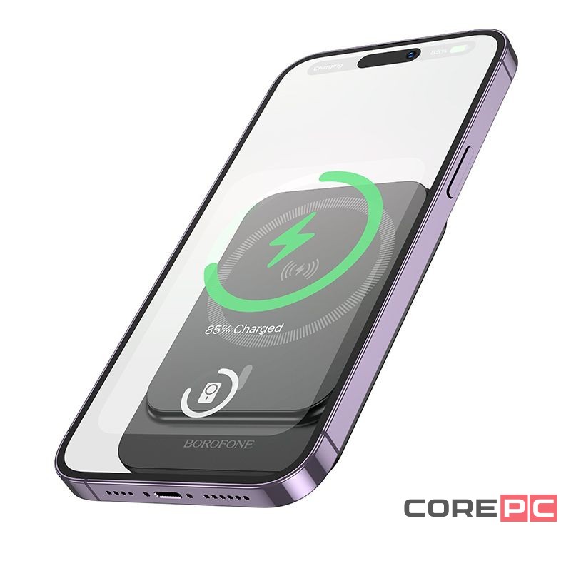 Powerbank с беспроводной зарядкой MagSafe Borofone BJ63 5000mAh USB-C 18W/20W черный