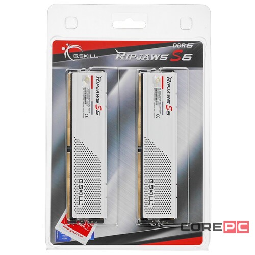 Оперативная память 32 Gb 6000 MHz G.Skill RIPJAWS S5 White (F5-6000J3040F16GX2-RS5W)