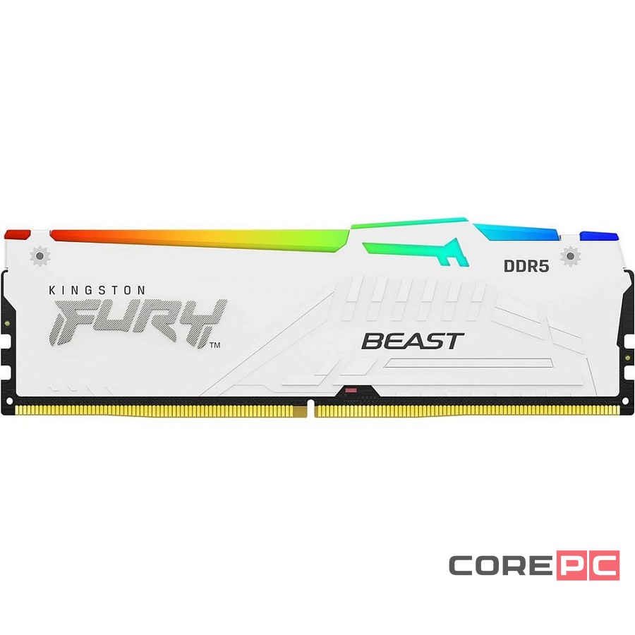 Оперативная память 32 Gb 6000 MHz Kingston FURY Beast RGB White (KF560C36BWE2AK2-32)