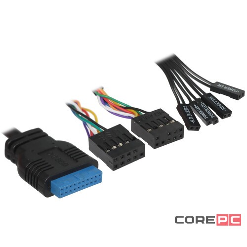 Компьютерный корпус Powercase VISION Micro M TG Black CVMMB-L0