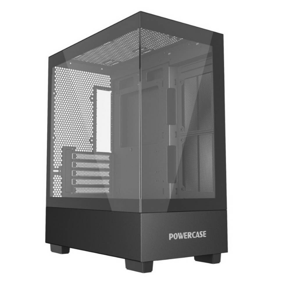 Компьютерный корпус Powercase VISION Micro M TG Black CVMMB-L0