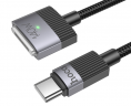 Usb Кабель-зарядка Hoco U141 Type-C на MAG3 140W 1.8м черный
